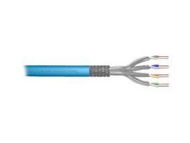 DIGITUS Installation cable cat.6A S/FTP Eca solid wire AWG 23/1 LSOH 100m blue foiled