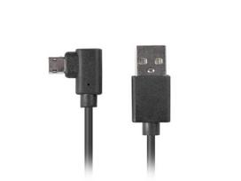 usb b a - LANBERG CA-USBM-13CC-0018-BK cable USB Micro-B(M)->A(M) 2.0 Left/Right Angled Easy-USB 1.8m Black - 2 nuotrauka
