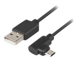 usb b a - LANBERG CA-USBM-13CC-0018-BK cable USB Micro-B(M)->A(M) 2.0 Left/Right Angled Easy-USB 1.8m Black - 3 nuotrauka