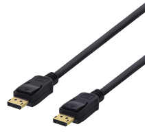 DELTACO DisplayPort 4K UHD, 21,6 Gb/s, 2m, juodas