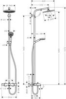 duso termostatas - Dušo komplektas Hansgrohe Grometta S 27320000 - 2 nuotrauka