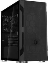 korpusas silverstone - Silverstone Fara H1M-G Black (Juodas) - 2 nuotrauka