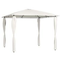 stulpai pavesines - Pavėsinė su stulpų uždangalais, kreminė, 3x3x2,6m, 160g/m² - 1 nuotrauka