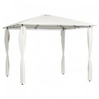 stulpai pavesines - Pavėsinė su stulpų uždangalais, kreminė, 3x3x2,6m, 160g/m² - 2 nuotrauka