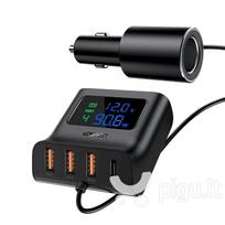 Acefast car charger 90W USB Type C / 3x USB