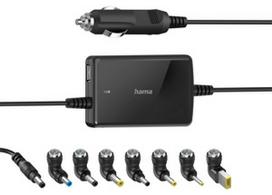 Hama 200008H, DC/2 x USB, juoda
