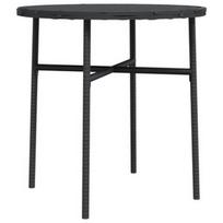 Lauko stalas VLX Tea 317174, juodas, 45 x 45 x 45 cm