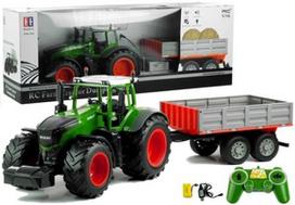 rc modeliai - Žaislinis traktorius Double E Farm Tractor Dumping Suit, žalia - 1 nuotrauka