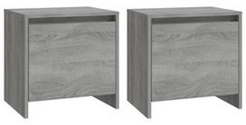 Naktinis staliukas VLX Chipboard 813047, pilkas, 45 x 34 x 44.5 cm