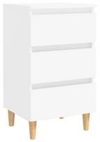 Naktinis staliukas VLX Chipboard 805887, baltas, 40 x 35 x 69 cm