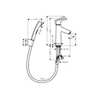 hansgrohe bide duselis - Hansgrohe Talis S 72290000 - 1 nuotrauka