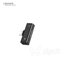apple lightning adapter - Usams US-SJ270, Apple Lightning x 2/Apple Lightning, 0.025 m, juoda - 2 nuotrauka