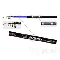 ilga teleskopine meskere -  Fish2Fish Short Blue, 2700 mm, 270 cm - 2 nuotrauka