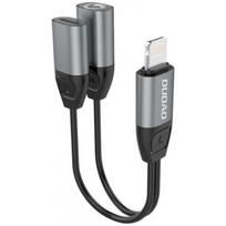 Dudao L17i+ Adapter Lightning to Lightning + 3,5 mm mini jack Grey