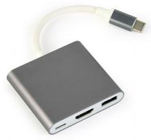 usb graphics adapter - Laidas Gembird A-CM-HDMIF-02-SG USB Type-C Multi-Adapter Grey - 1 nuotrauka