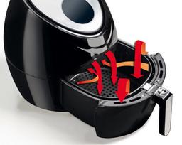 karsto oro gruzdintuve 5 l - Ariete 4618 XXL Black (Juoda) - 6 nuotrauka