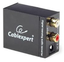 audio converter - Konverteris Gembird, iš skaitmeninio audio į analoginį audio RCA x2, juodas - 2 nuotrauka