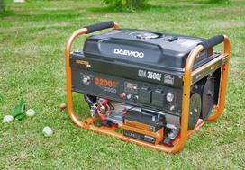 generatoriu daewoo - Daewoo GDA 3500E Petrol Generator Black/Orange - 6 nuotrauka