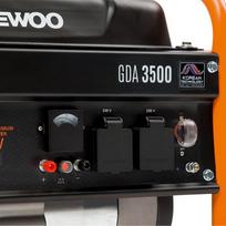 generatoriai 3500 - Daewoo GDA 3500 Petrol Generator Black/Orange - 9 nuotrauka
