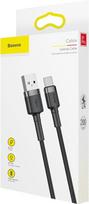 ikrovikliai type 2 - Įkroviklis Baseus, USB Type C, 3 m, juoda - 3 nuotrauka