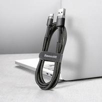 ikrovikliai type 2 - Įkroviklis Baseus, USB Type C, 3 m, juoda - 4 nuotrauka