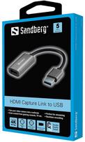 hdmi capture - Sandberg HDMI Capture Link to USB, USB 2.0 / HDMI - 2 nuotrauka