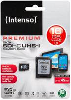 atminties kortele su adapteriu - Intenso 16GB microSDHC UHS-I Class 10 3423470 - 2 nuotrauka
