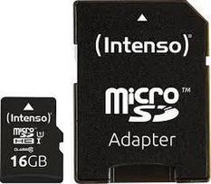 atminties kortele su adapteriu - Intenso 16GB microSDHC UHS-I Class 10 3423470 - 3 nuotrauka
