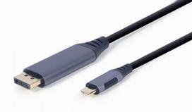usb c to displayport - CABLE USB-C TO DP 1.8M/GREY CC-USB3C-DPF-01-6 GEMBIRD - 2 nuotrauka