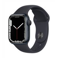 apple watch 7 series gps - Apple Watch Series 7 GPS, 41mm Midnight Aluminium Case with Midnight Sport Band (Juodas) - 1 nuotrauka