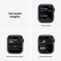 apple watch 7 series gps - Apple Watch Series 7 GPS, 41mm Midnight Aluminium Case with Midnight Sport Band (Juodas) - 7 nuotrauka