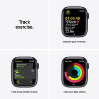 apple watch 7 series gps - Apple Watch Series 7 GPS, 41mm Midnight Aluminium Case with Midnight Sport Band (Juodas) - 8 nuotrauka