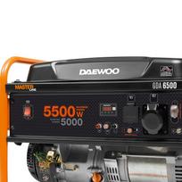 generatoriu daewoo - Daewoo GDA 6500 Petrol Generator Black/Orange - 4 nuotrauka