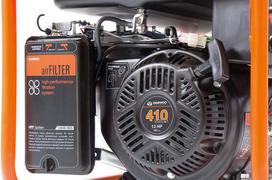 generatoriu daewoo - Daewoo GDA 6500 Petrol Generator Black/Orange - 5 nuotrauka