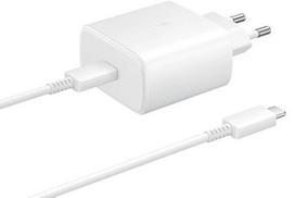 Pirkti Samsung Super Fast USB Type-C Wall Charger + USB Type-C Cable White - Photo 5