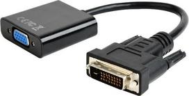 vga cable 0.1 - Cablexpert DVI-D to VGA Adapter Cable Black AB-DVID-VGAF-01 - 1 nuotrauka