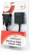 vga cable 0.1 - Cablexpert DVI-D to VGA Adapter Cable Black AB-DVID-VGAF-01 - 2 nuotrauka