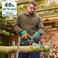 bosch akumuliatoriai pakrovejai - Grandininis pjūklas Bosch Universal Chain; 18 V; 20 cm juosta (be akumuliatoriaus ir pakrovėjo) - 2 nuotrauka