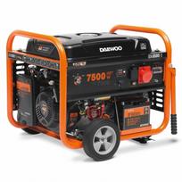 generatorius 5kw - Daewoo GDA 8500E-3 Petrol Generator Black/Orange - 2 nuotrauka