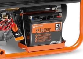 generatoriu daewoo - Daewoo GDA 6500E Petrol Generator Black/Orange - 4 nuotrauka
