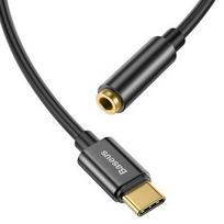 usb c to usb 3.0 - BASEUS Type-C Male to 3.5mm Female L54, Juodas - 1 nuotrauka