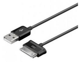 Pirkti Įkroviklis Techly USB Cable for Samsung Galaxy Tab Black 1.2m - Photo 1