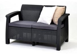 keter corfu fotelis - Keter Corfu Love Seat Grey - 5 nuotrauka
