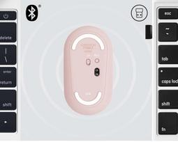 bluetooth pele - Logitech Pebble M350 Rose (Rožinė) - 12 nuotrauka