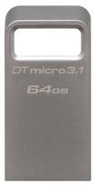 KINGSTON DTMC3/64GB Micro USB 3.1 Gen 1/USB 3.0, metalinis