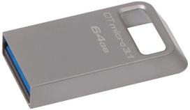 atmintukas 64gb usb 3.0 - KINGSTON DTMC3/64GB Micro USB 3.1 Gen 1/USB 3.0, metalinis - 2 nuotrauka