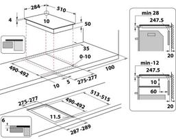 hob induction - Whirlpool WS Q0530 NE - 5 nuotrauka