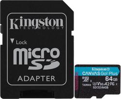 adapteris telefonui - Kingston 64GB micro SDXC Canvas Go UHS-I SDCG3/ 64GB - 1 nuotrauka