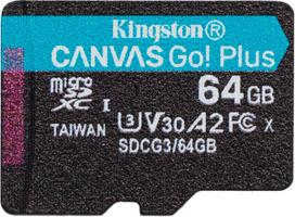 adapteris telefonui - Kingston 64GB micro SDXC Canvas Go UHS-I SDCG3/ 64GB - 2 nuotrauka