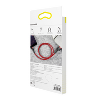 pakrovejas lightning - Baseus CALKLF-B09 Cafule Lightning 2.4A 1m Red - 9 nuotrauka